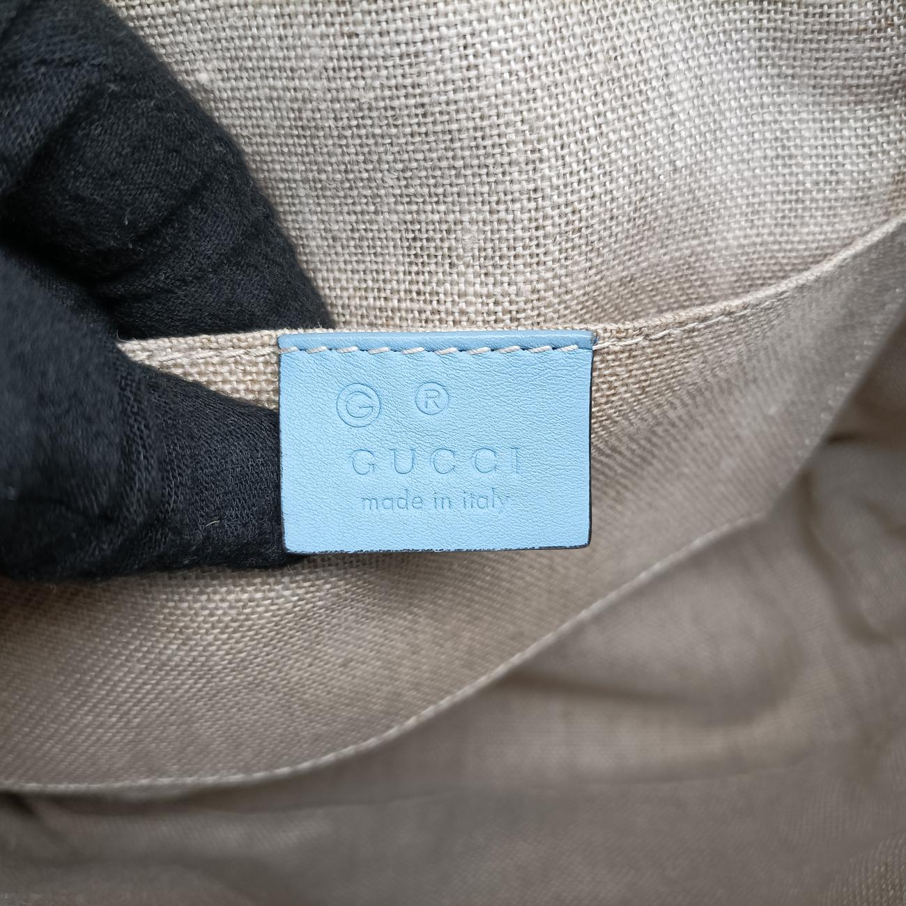 Microguccissima Blue Leather 449654 F021056695マイクログッチシマ ブルー レザー 449654 F021056695