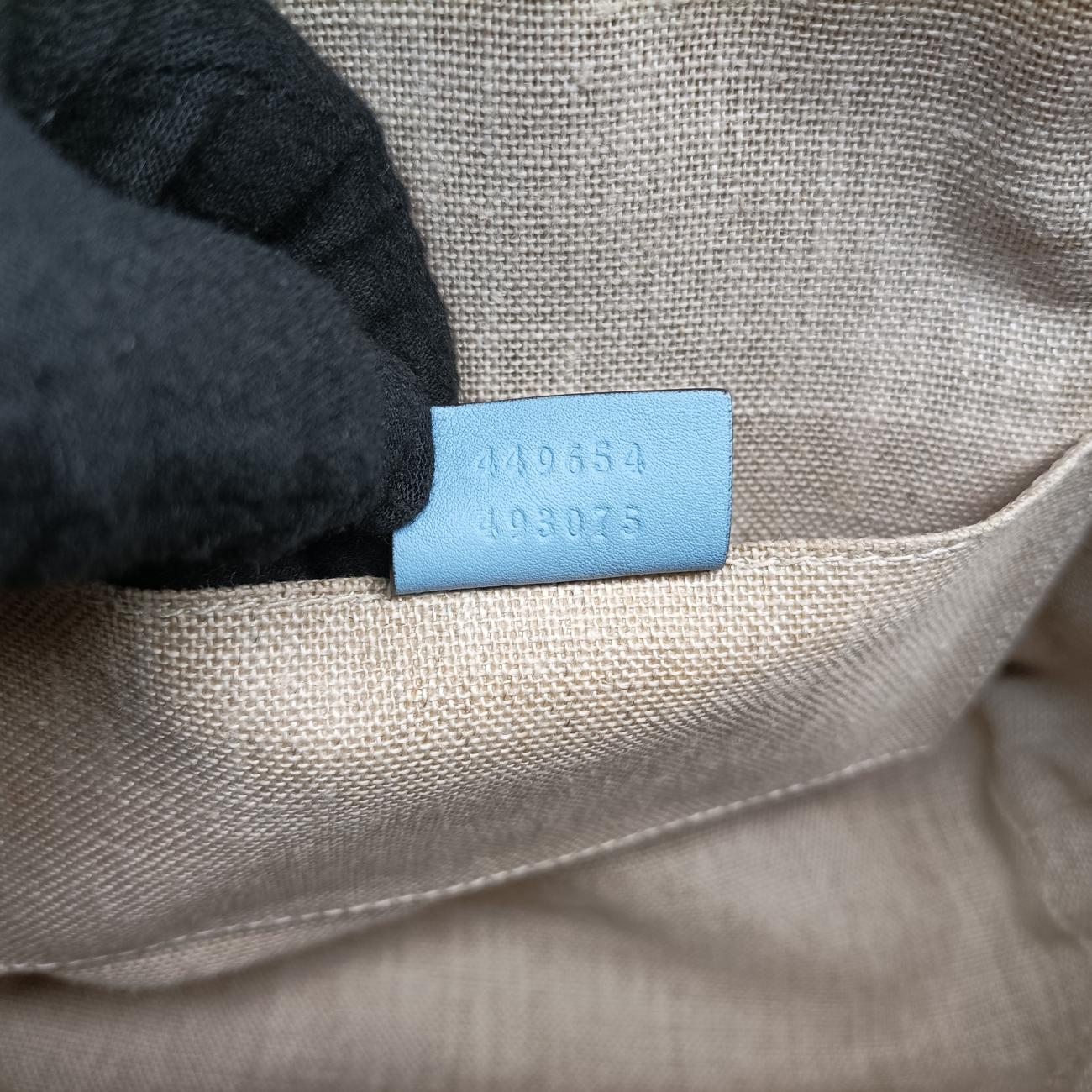 Microguccissima Blue Leather 449654 F021056695マイクログッチシマ ブルー レザー 449654 F021056695