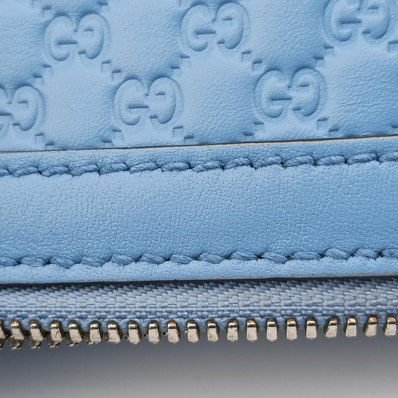 Microguccissima Blue Leather 449654 F021056695マイクログッチシマ ブルー レザー 449654 F021056695