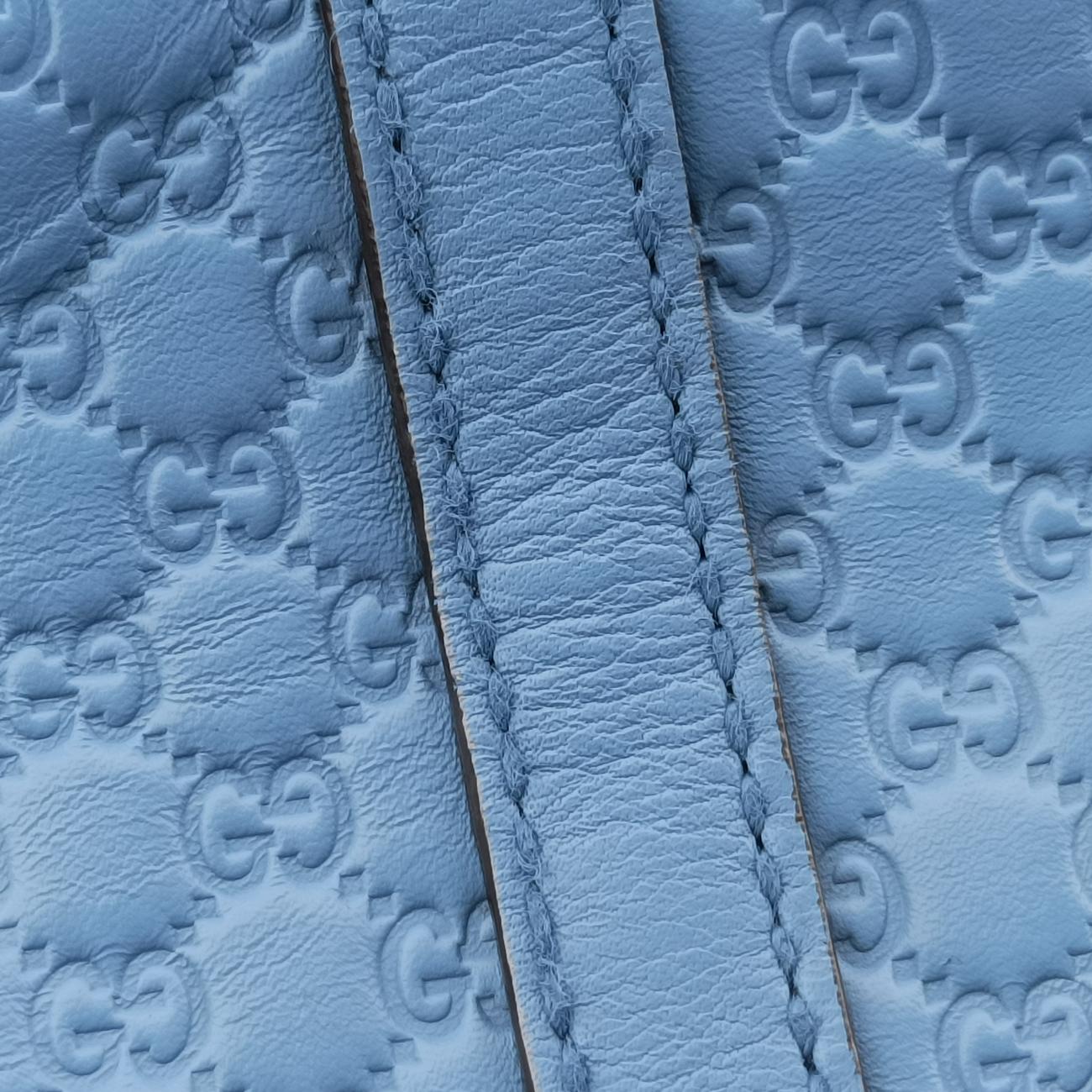 Microguccissima Blue Leather 449654 F021056695マイクログッチシマ ブルー レザー 449654 F021056695