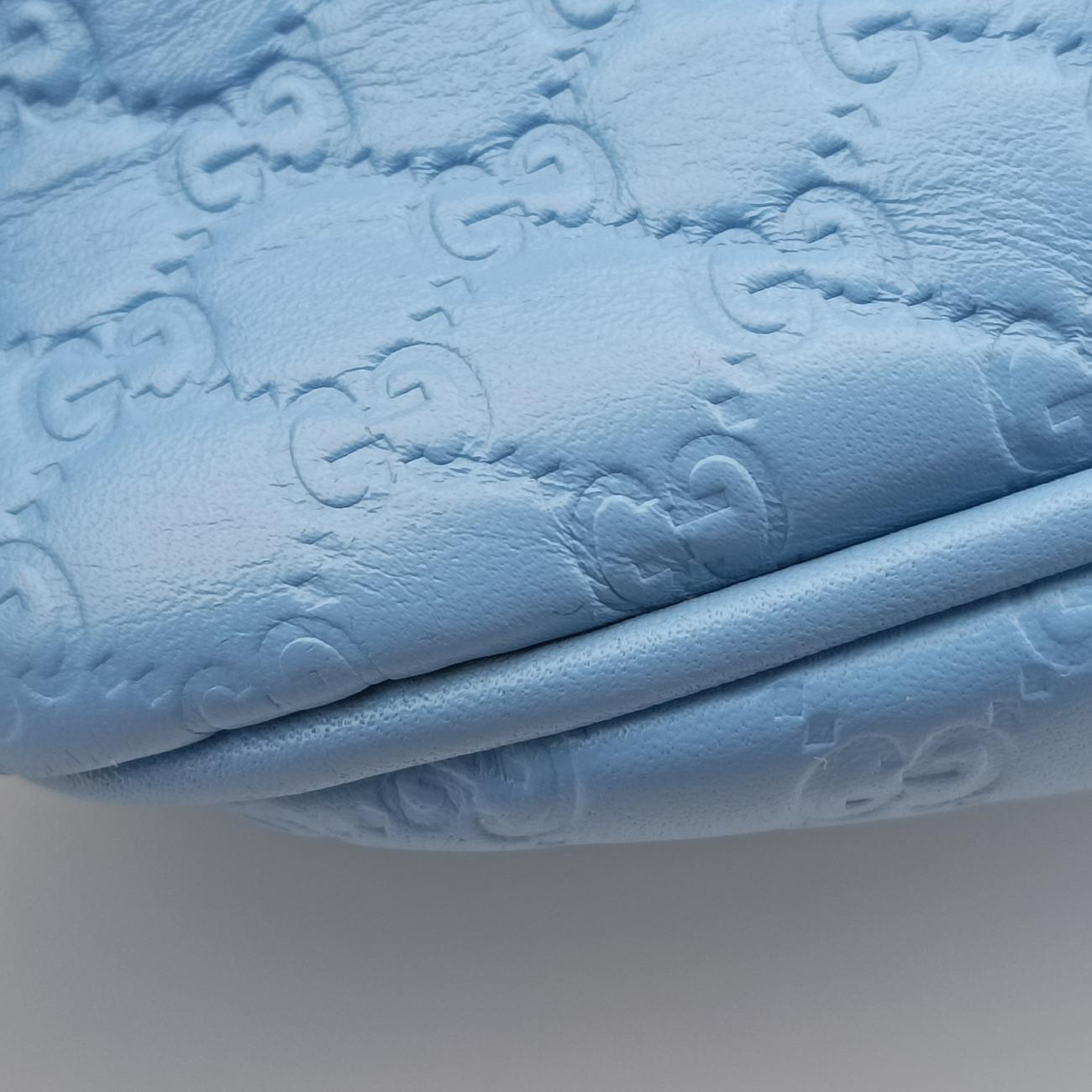 Microguccissima Blue Leather 449654 F021056695マイクログッチシマ ブルー レザー 449654 F021056695