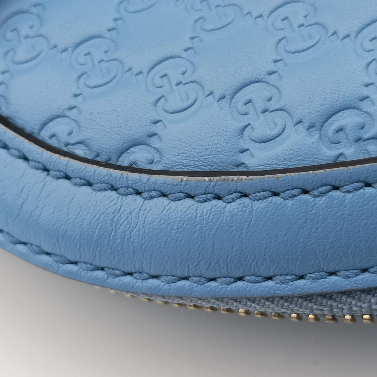 Microguccissima Blue Leather 449654 F021056695マイクログッチシマ ブルー レザー 449654 F021056695