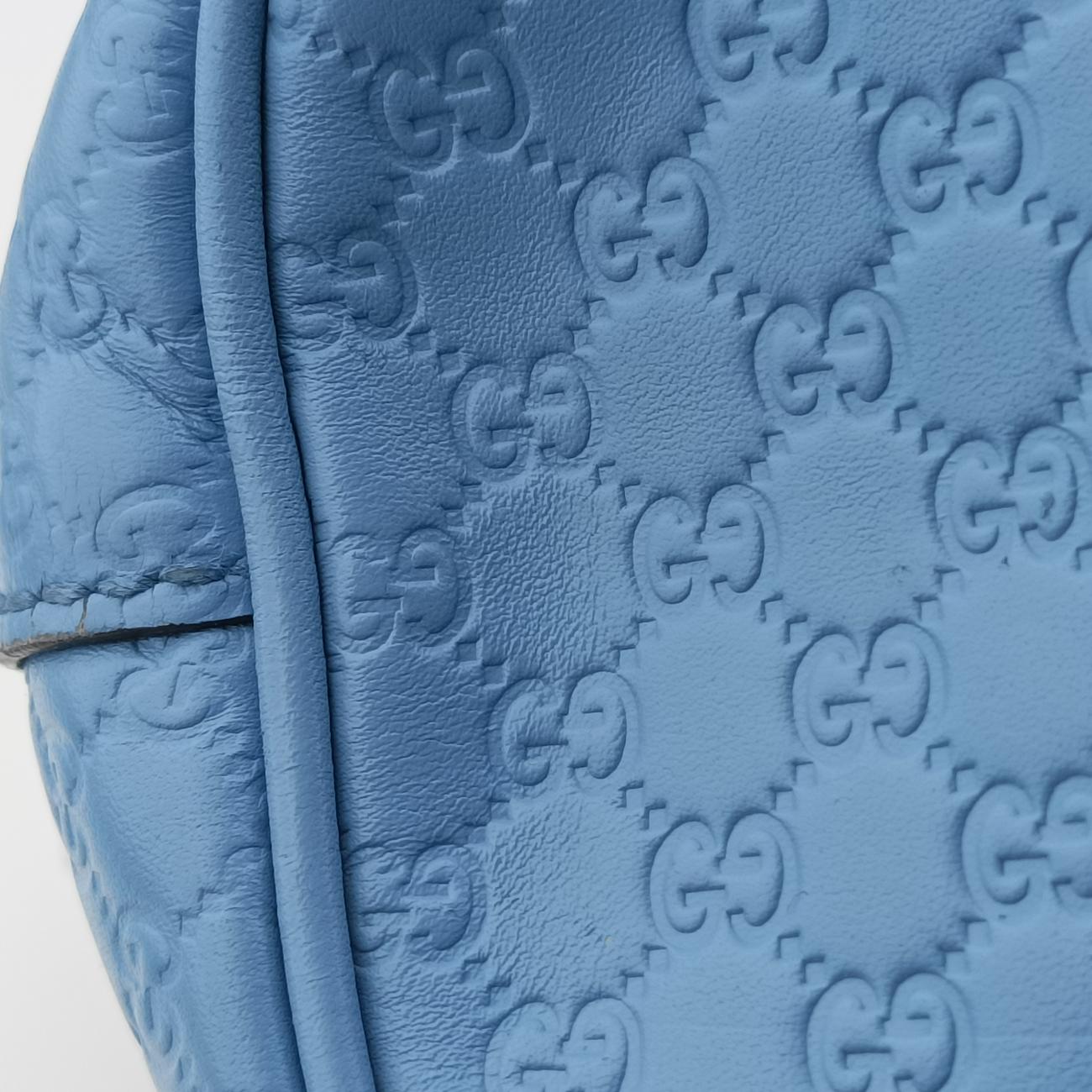 Microguccissima Blue Leather 449654 F021056695マイクログッチシマ ブルー レザー 449654 F021056695