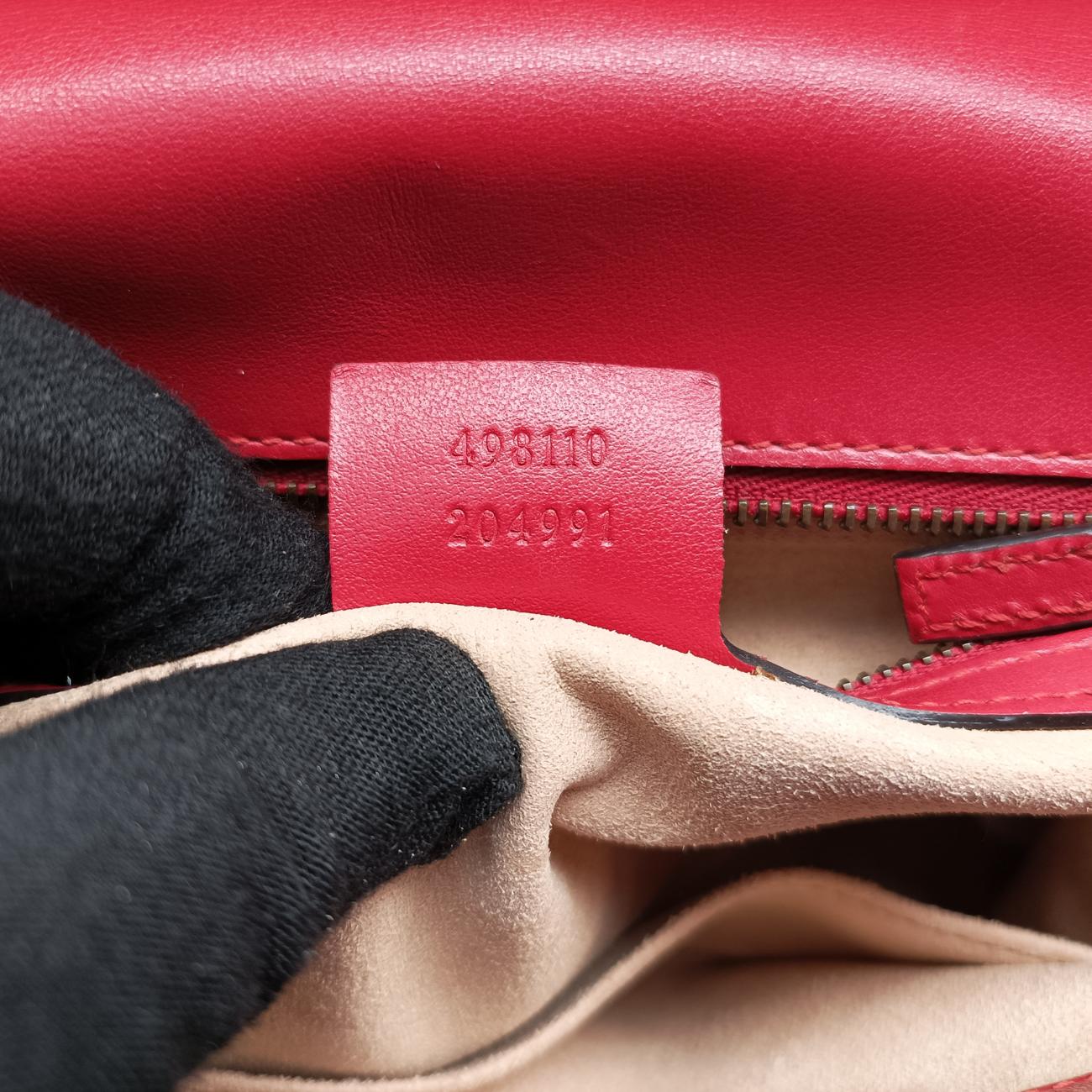 GG Marmont Red Leather F024930433GGマーモント レッド レザー 498110 F024930433