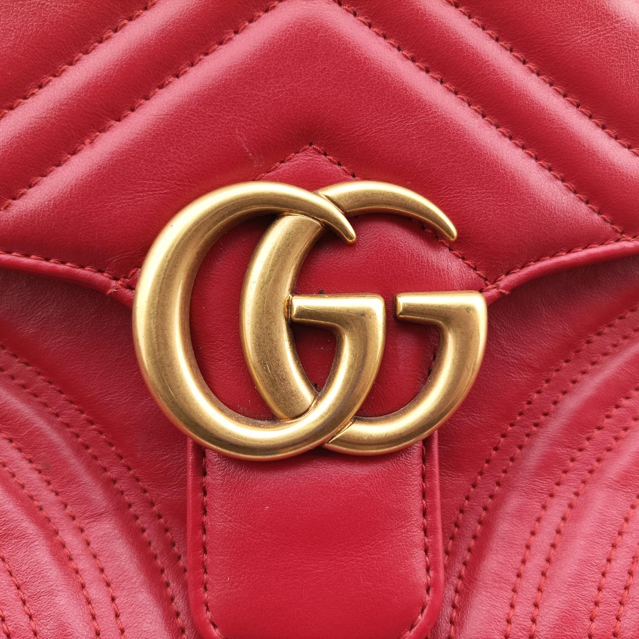 GG Marmont Red Leather F024930433GGマーモント レッド レザー 498110 F024930433