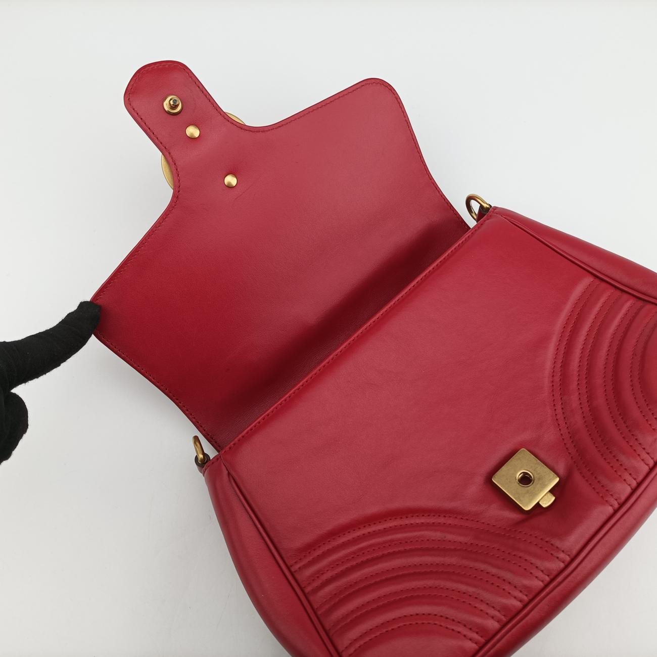 GG Marmont Red Leather F024930433GGマーモント レッド レザー 498110 F024930433