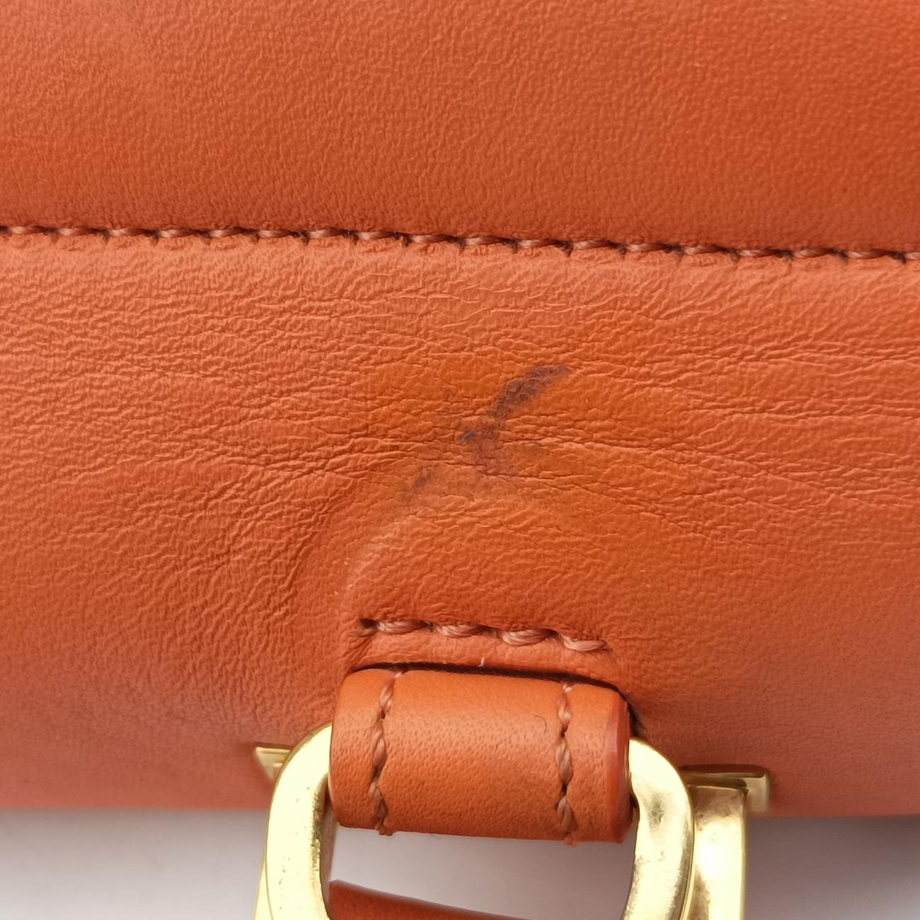 Trapèze Orange×Brown Leather W-VP-2135 W-MM-2155トラペーズ オレンジ x ブラウン レザー W-VP-2135 W-MM-2155