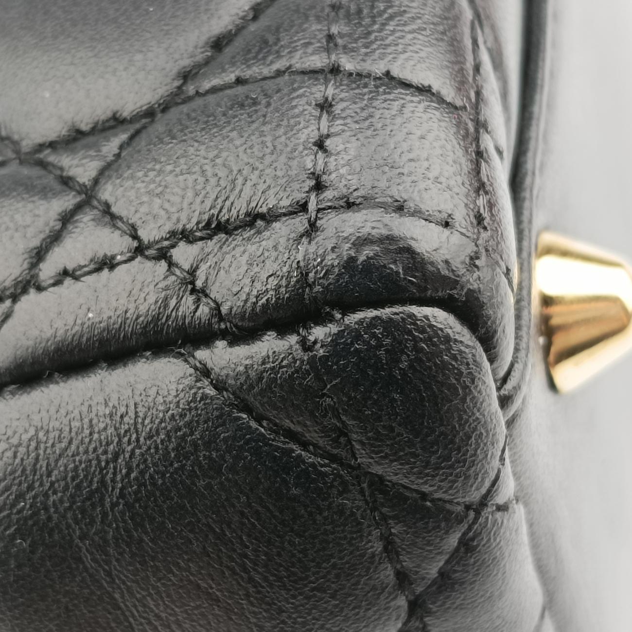 Lady Dior Black lambskin 05-MA-1120レディディオール ブラック ラムスキン 05-MA-1120