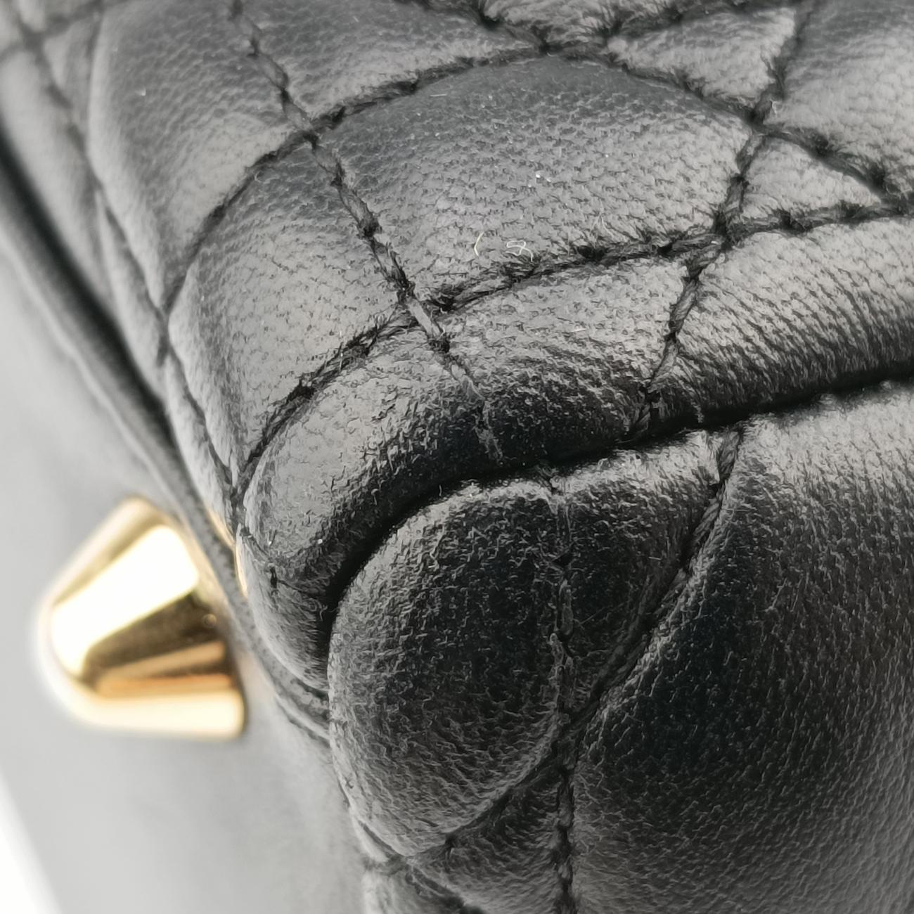 Lady Dior Black lambskin 05-MA-1120レディディオール ブラック ラムスキン 05-MA-1120