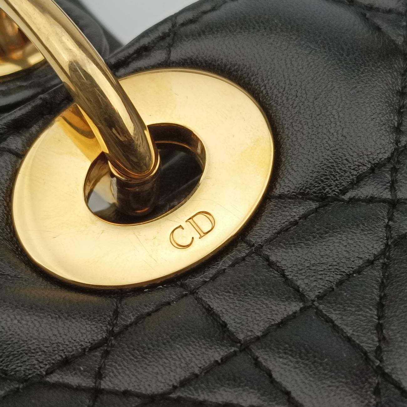 Lady Dior Black lambskin 05-MA-1120レディディオール ブラック ラムスキン 05-MA-1120