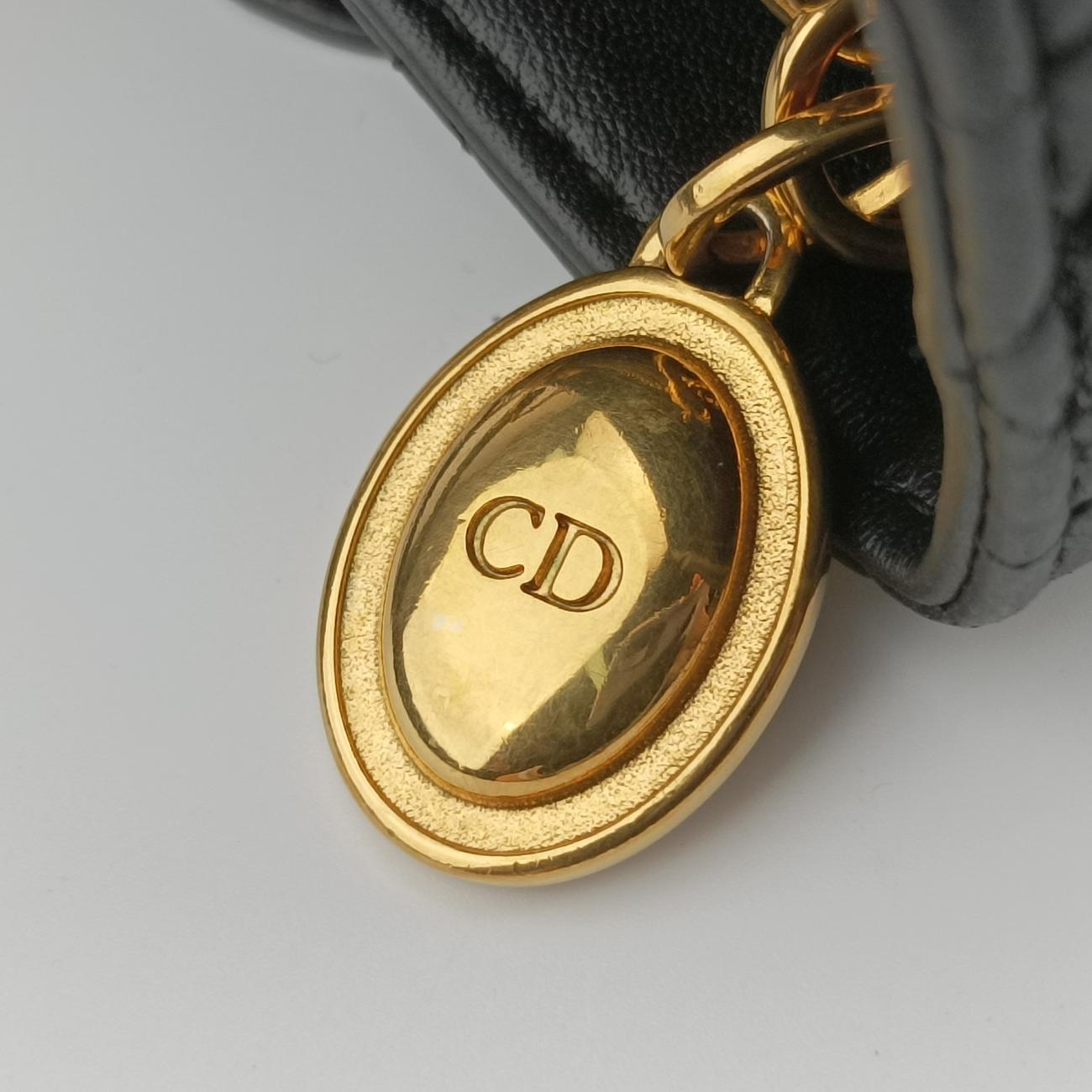 Lady Dior Black lambskin 05-MA-1120レディディオール ブラック ラムスキン 05-MA-1120