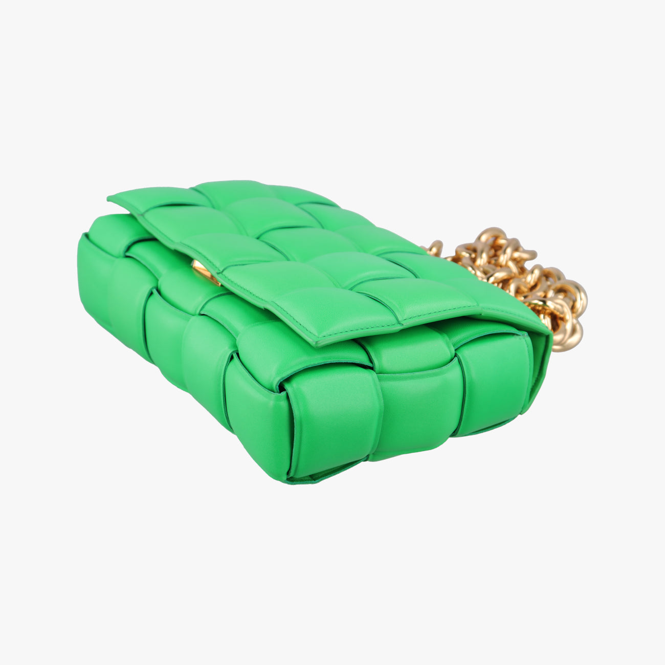 The Chain Cassette Green lambskin B09108320Pザ チェーン カセット グリーン ラムスキン B09108320P