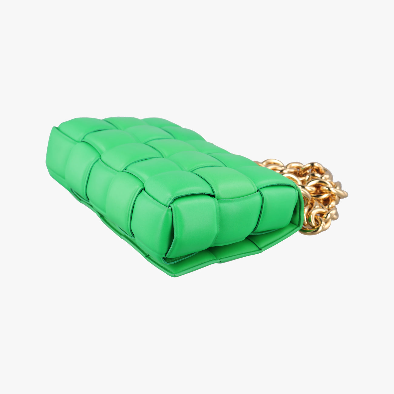 The Chain Cassette Green lambskin B09108320Pザ チェーン カセット グリーン ラムスキン B09108320P
