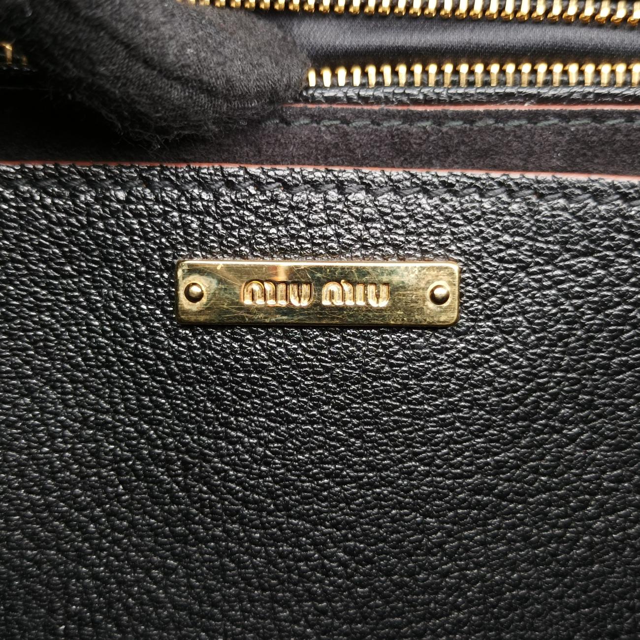 Miu LadyBlackLeather235ミュウレディブラックレザー235