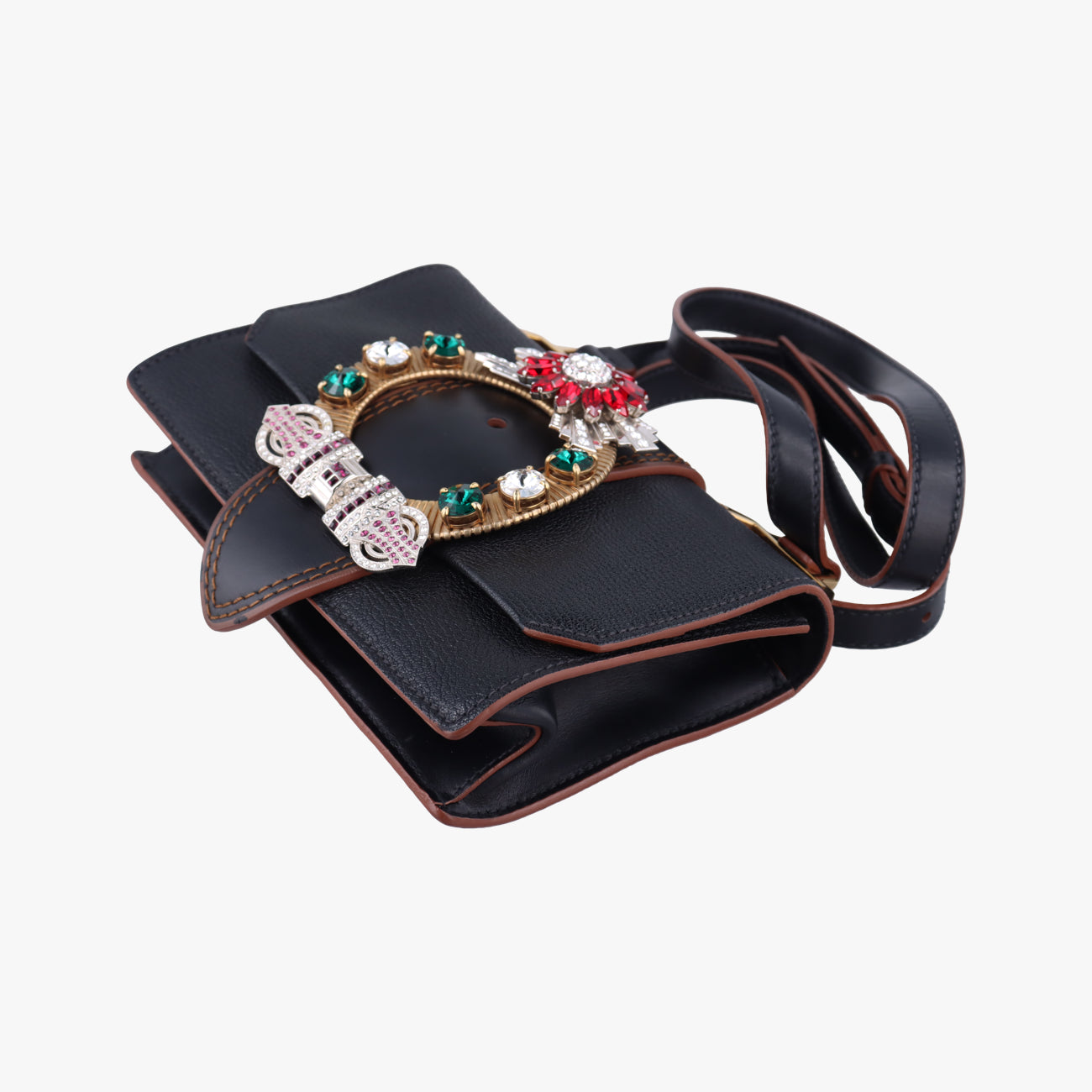 Miu LadyBlackLeather235ミュウレディブラックレザー235