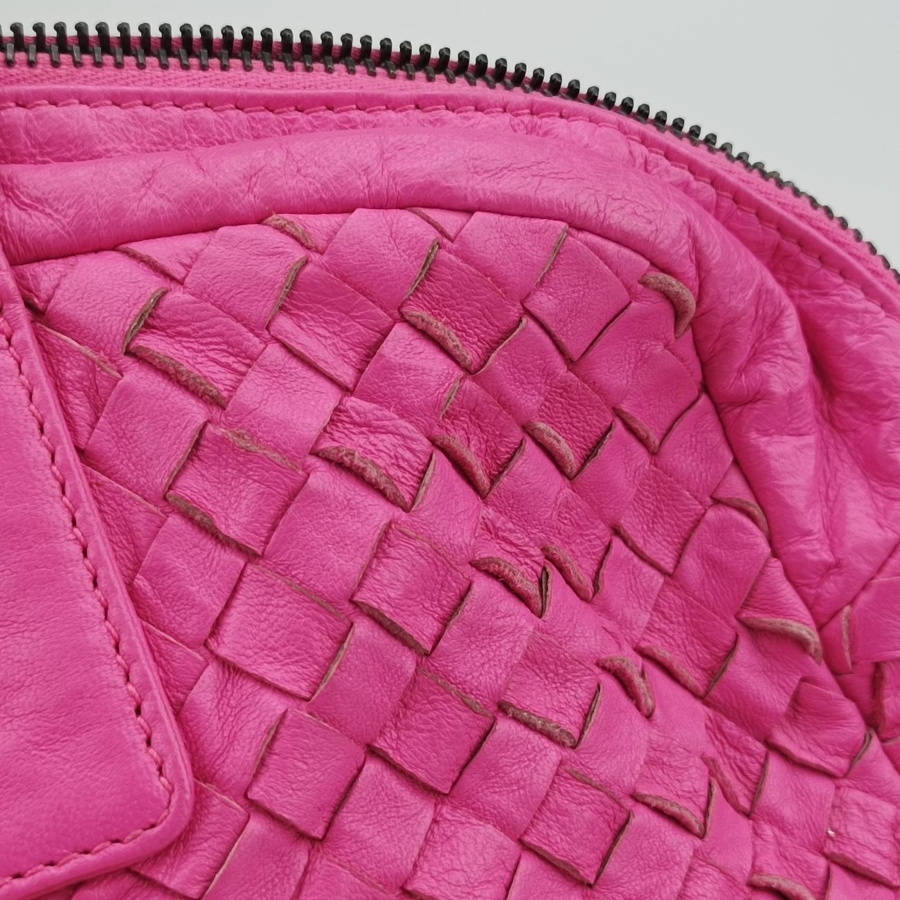 Intrecciato Pink lambskin B01662491Pイントレチャート ピンク ラムスキン B01662491P