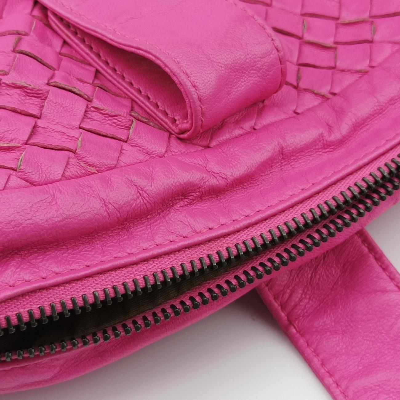 Intrecciato Pink lambskin B01662491Pイントレチャート ピンク ラムスキン B01662491P