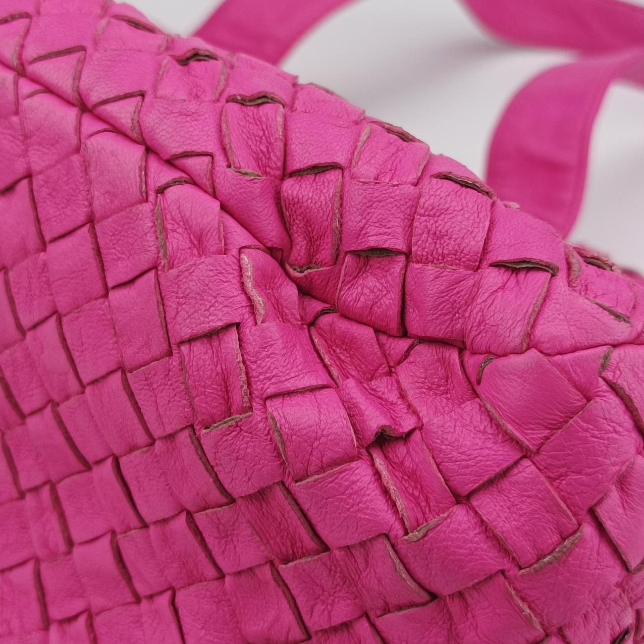 Intrecciato Pink lambskin B01662491Pイントレチャート ピンク ラムスキン B01662491P