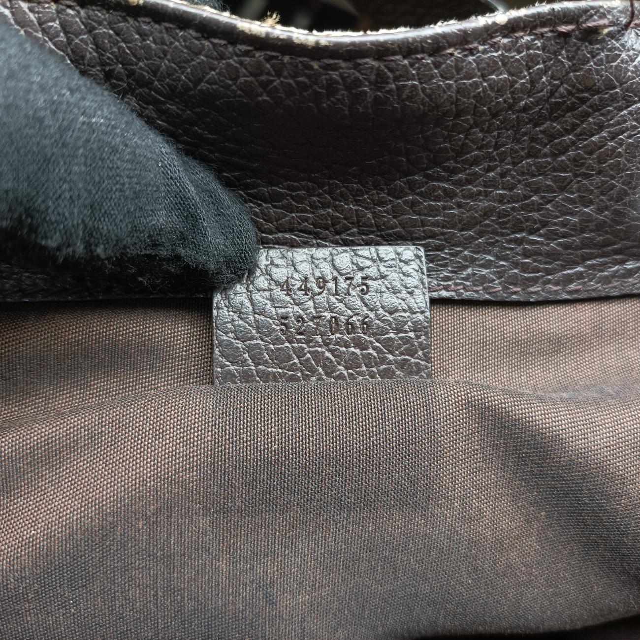 GG Drawstring Brown canvas E021222378GGドローストリング ブラウン キャンバス 449175 E021222378