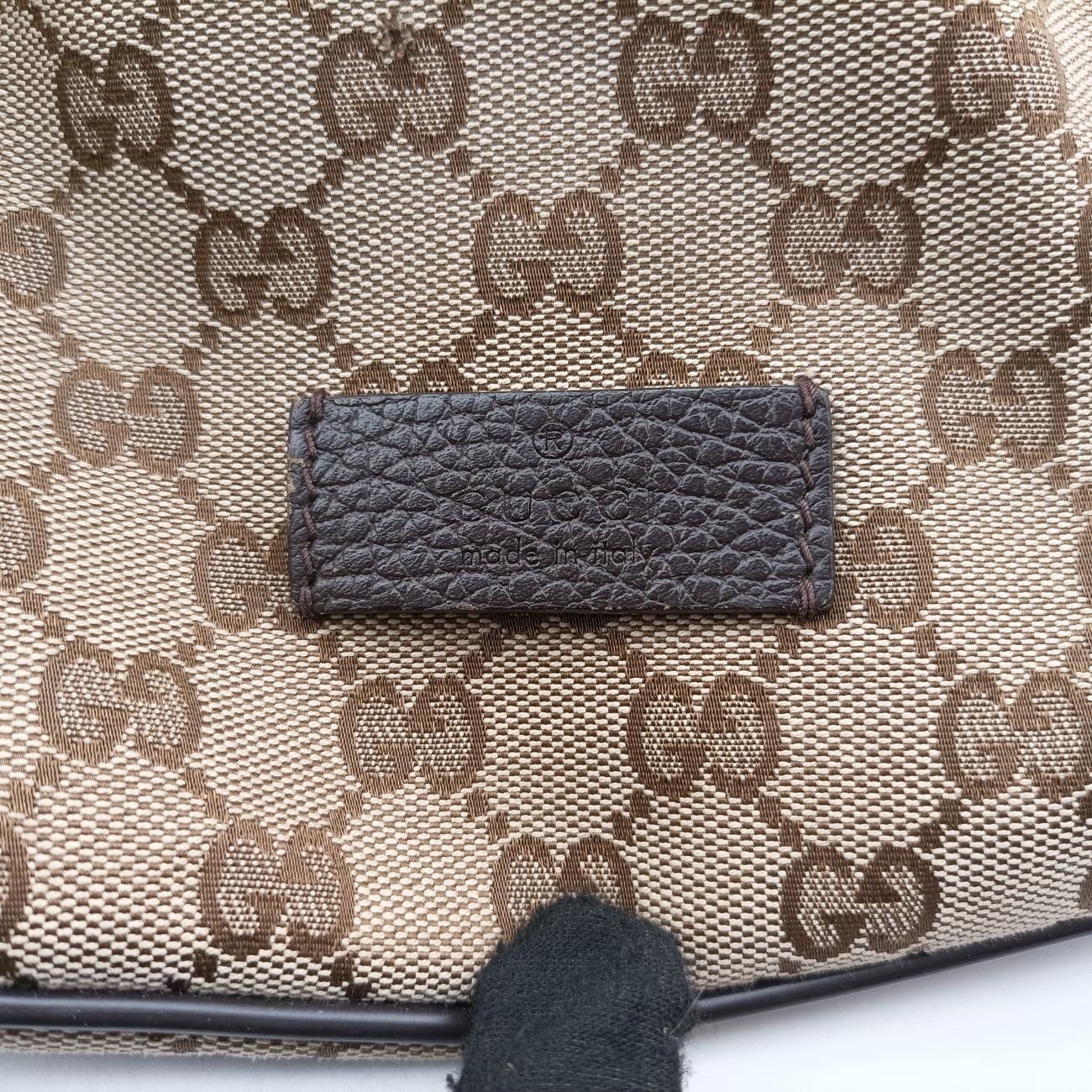 GG Drawstring Brown canvas E021222378GGドローストリング ブラウン キャンバス 449175 E021222378