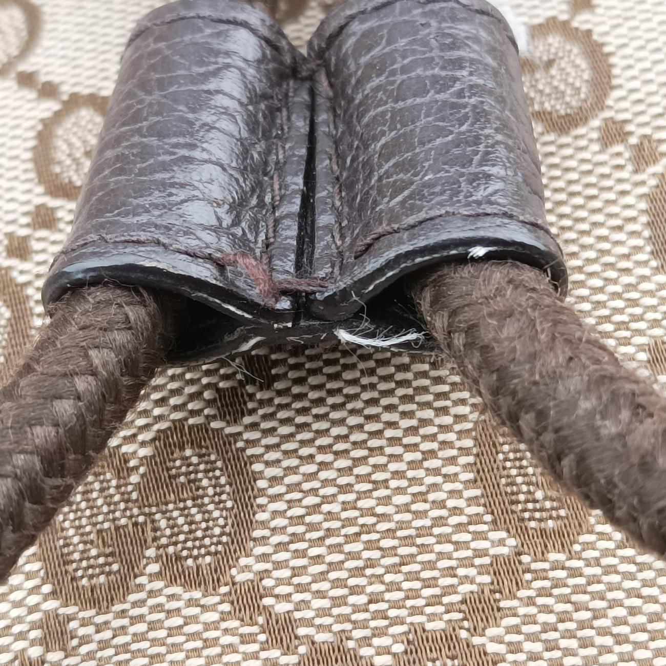 GG Drawstring Brown canvas E021222378GGドローストリング ブラウン キャンバス 449175 E021222378