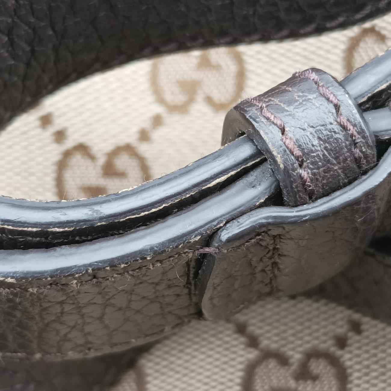 GG Drawstring Brown canvas E021222378GGドローストリング ブラウン キャンバス 449175 E021222378