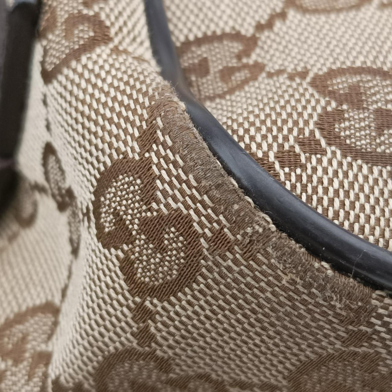 GG Drawstring Brown canvas E021222378GGドローストリング ブラウン キャンバス 449175 E021222378