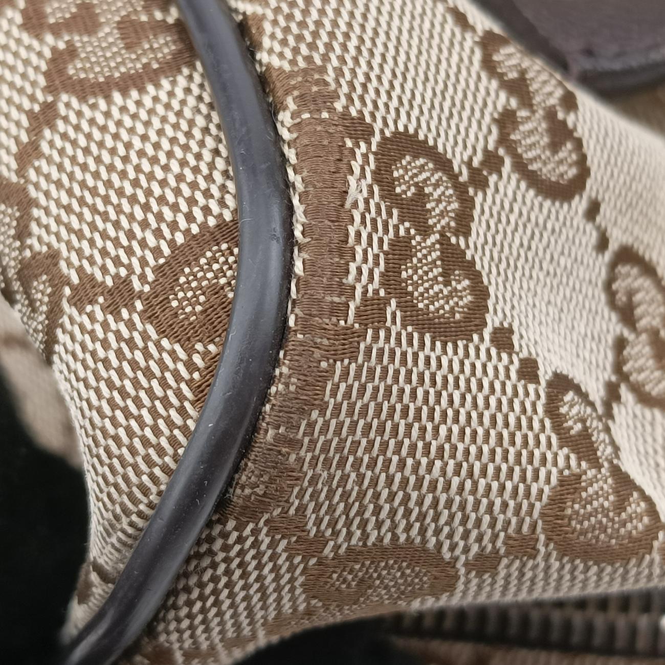 GG Drawstring Brown canvas E021222378GGドローストリング ブラウン キャンバス 449175 E021222378