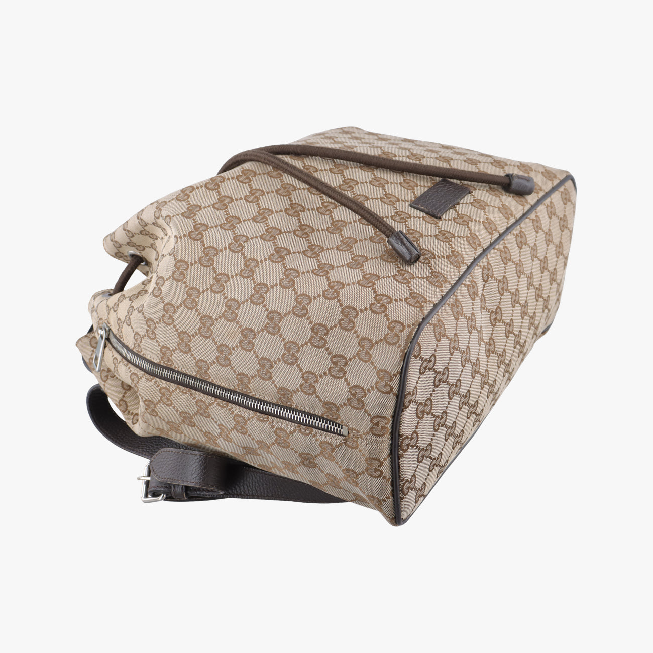 GG Drawstring Brown canvas E021222378GGドローストリング ブラウン キャンバス 449175 E021222378