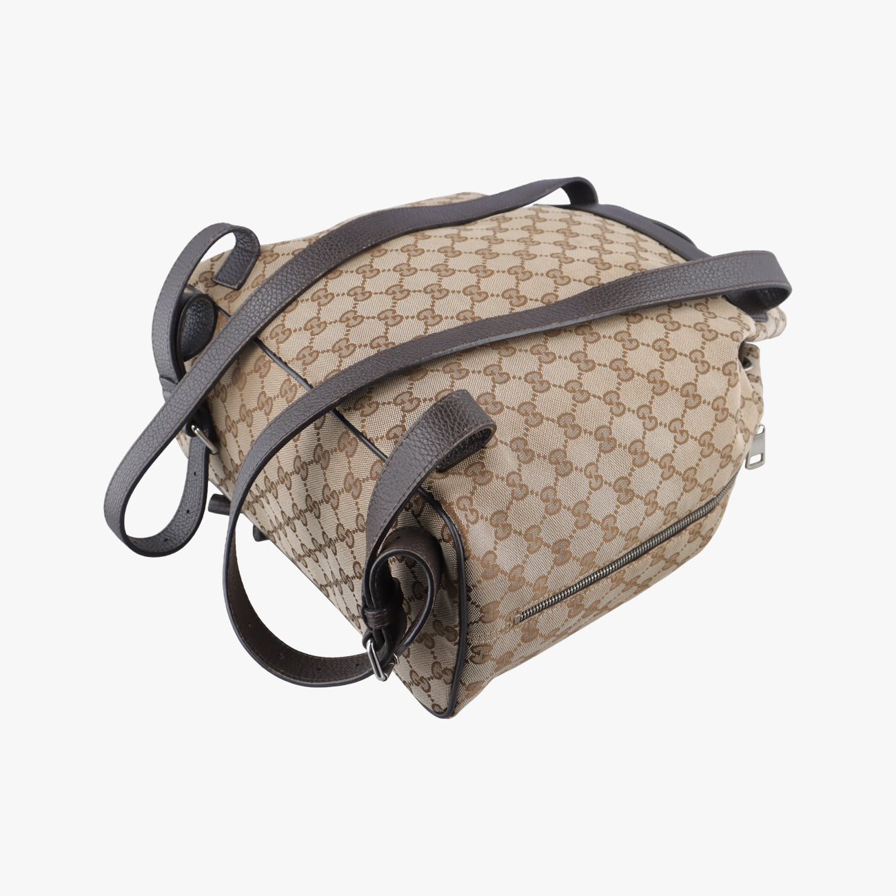 GG Drawstring Brown canvas E021222378GGドローストリング ブラウン キャンバス 449175 E021222378