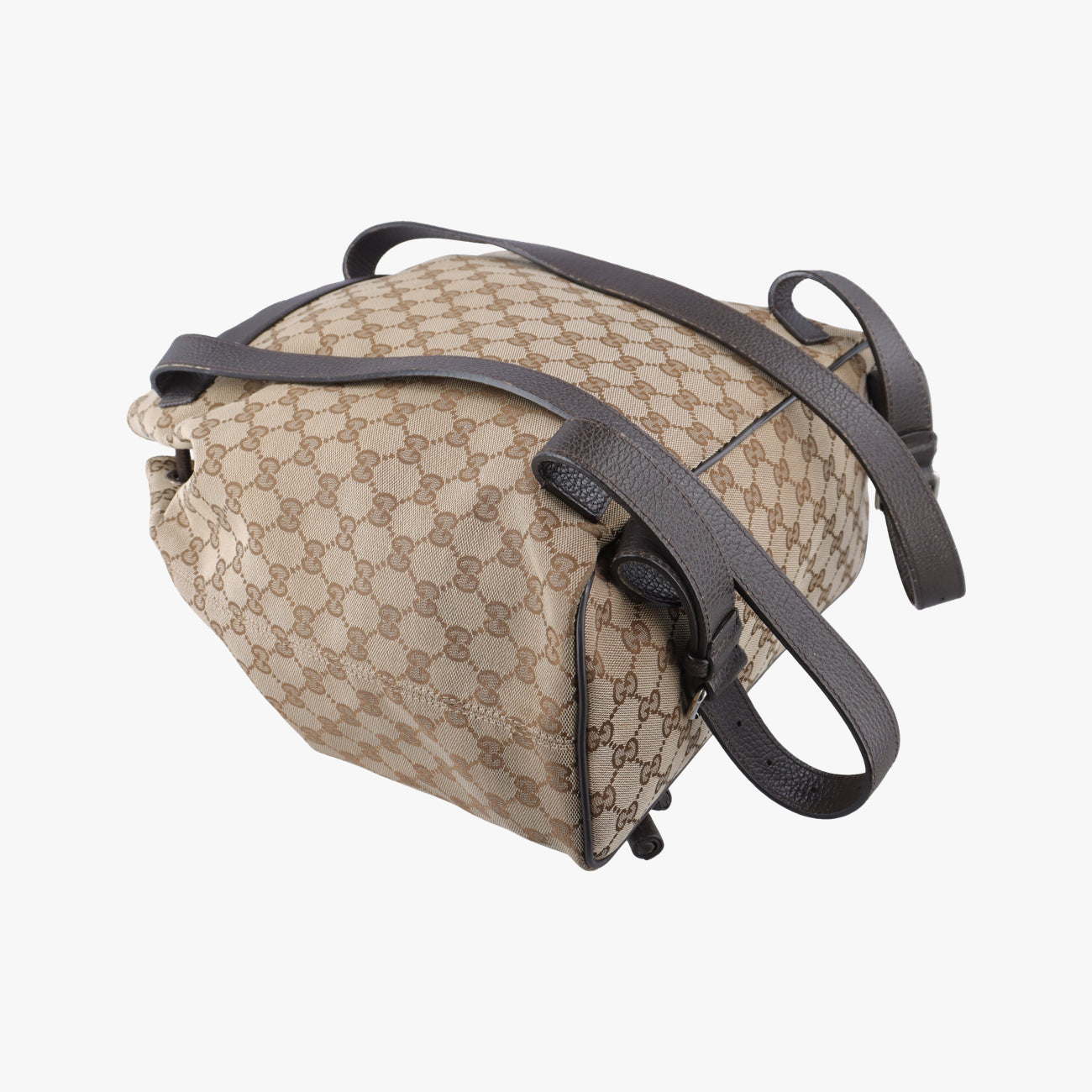 GG Drawstring Brown canvas E021222378GGドローストリング ブラウン キャンバス 449175 E021222378