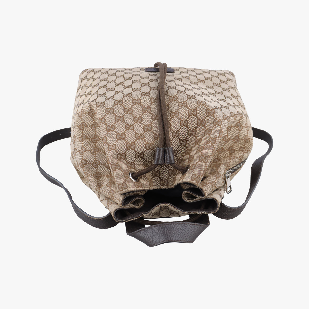 GG Drawstring Brown canvas E021222378GGドローストリング ブラウン キャンバス 449175 E021222378
