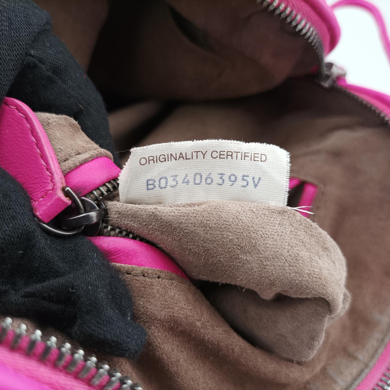 NODINI Intrecciato Rose lambskin B03406395Vノディーニ イントレチャート ローズ レッド ラムスキン B03406395V