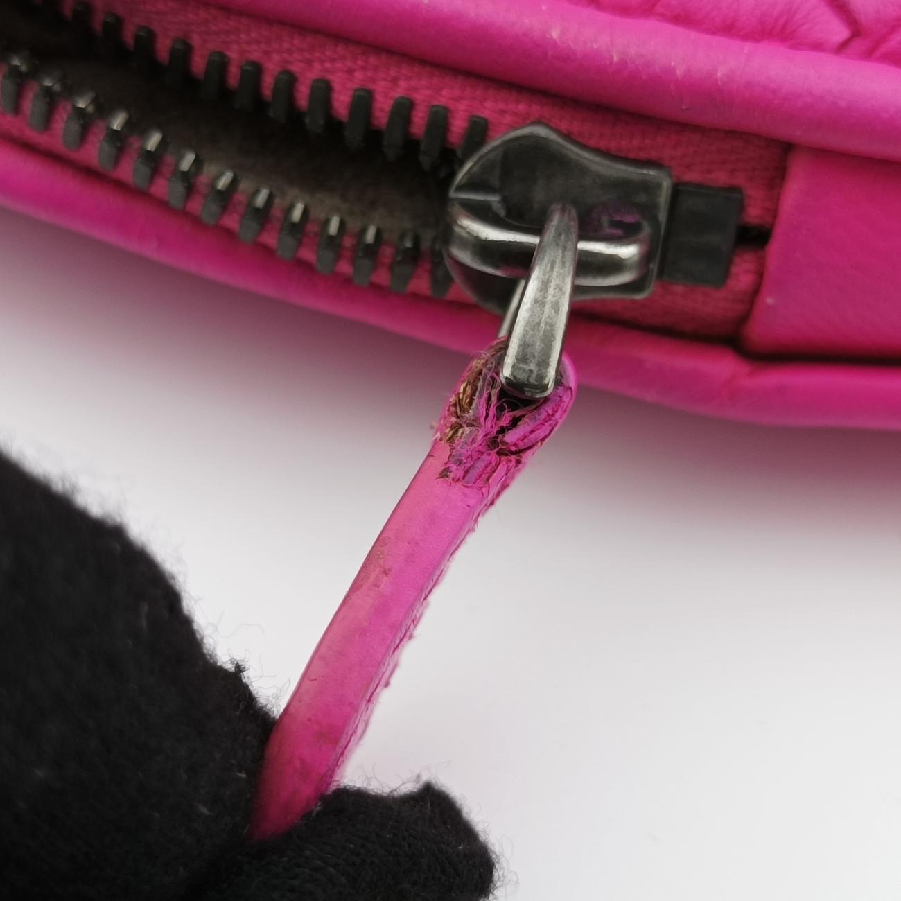 NODINI Intrecciato Rose lambskin B03406395Vノディーニ イントレチャート ローズ レッド ラムスキン B03406395V