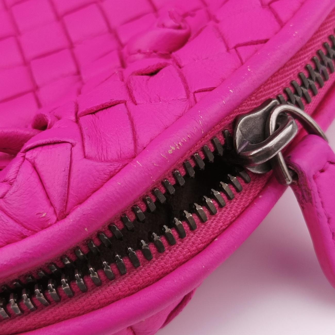 NODINI Intrecciato Rose lambskin B03406395Vノディーニ イントレチャート ローズ レッド ラムスキン B03406395V