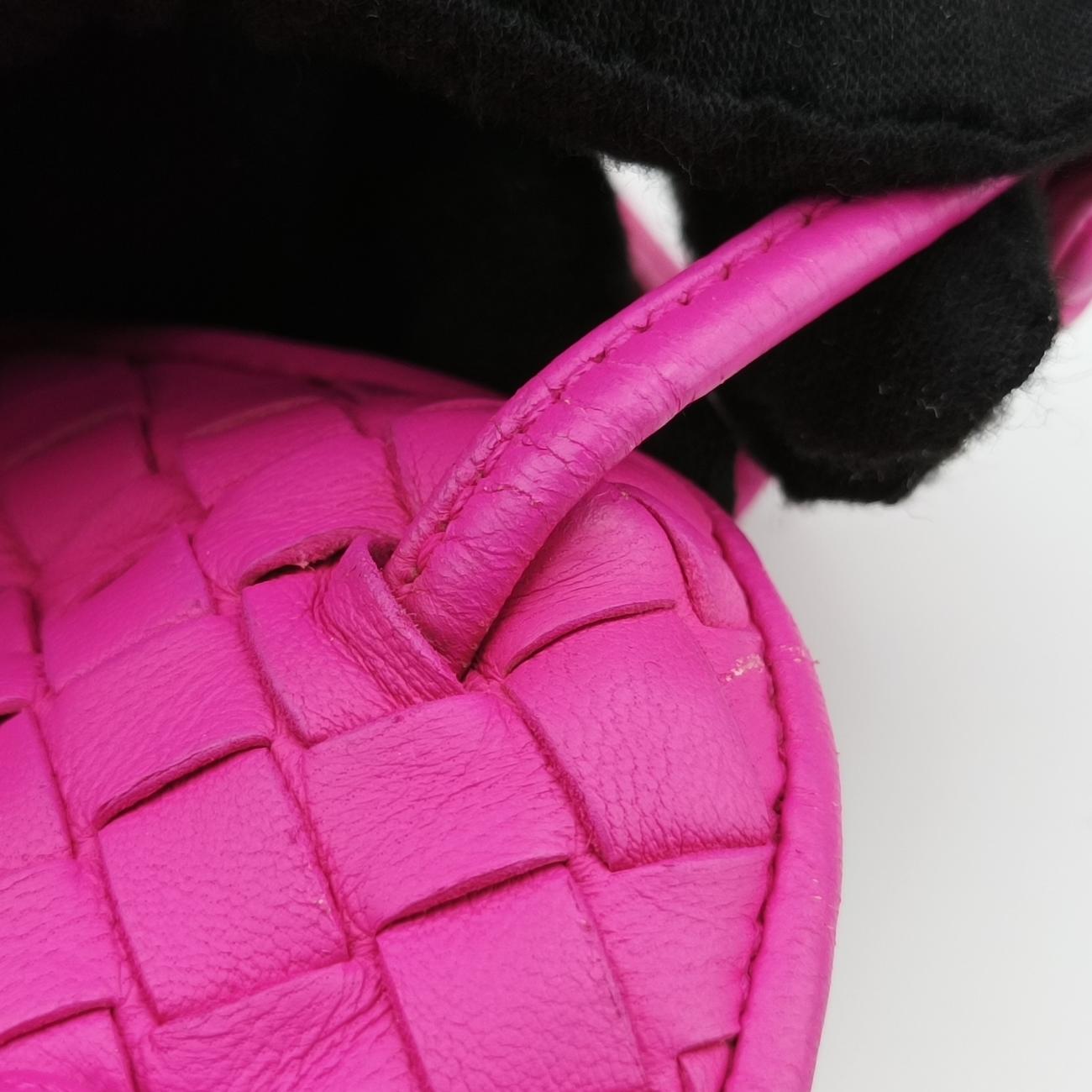 NODINI Intrecciato Rose lambskin B03406395Vノディーニ イントレチャート ローズ レッド ラムスキン B03406395V