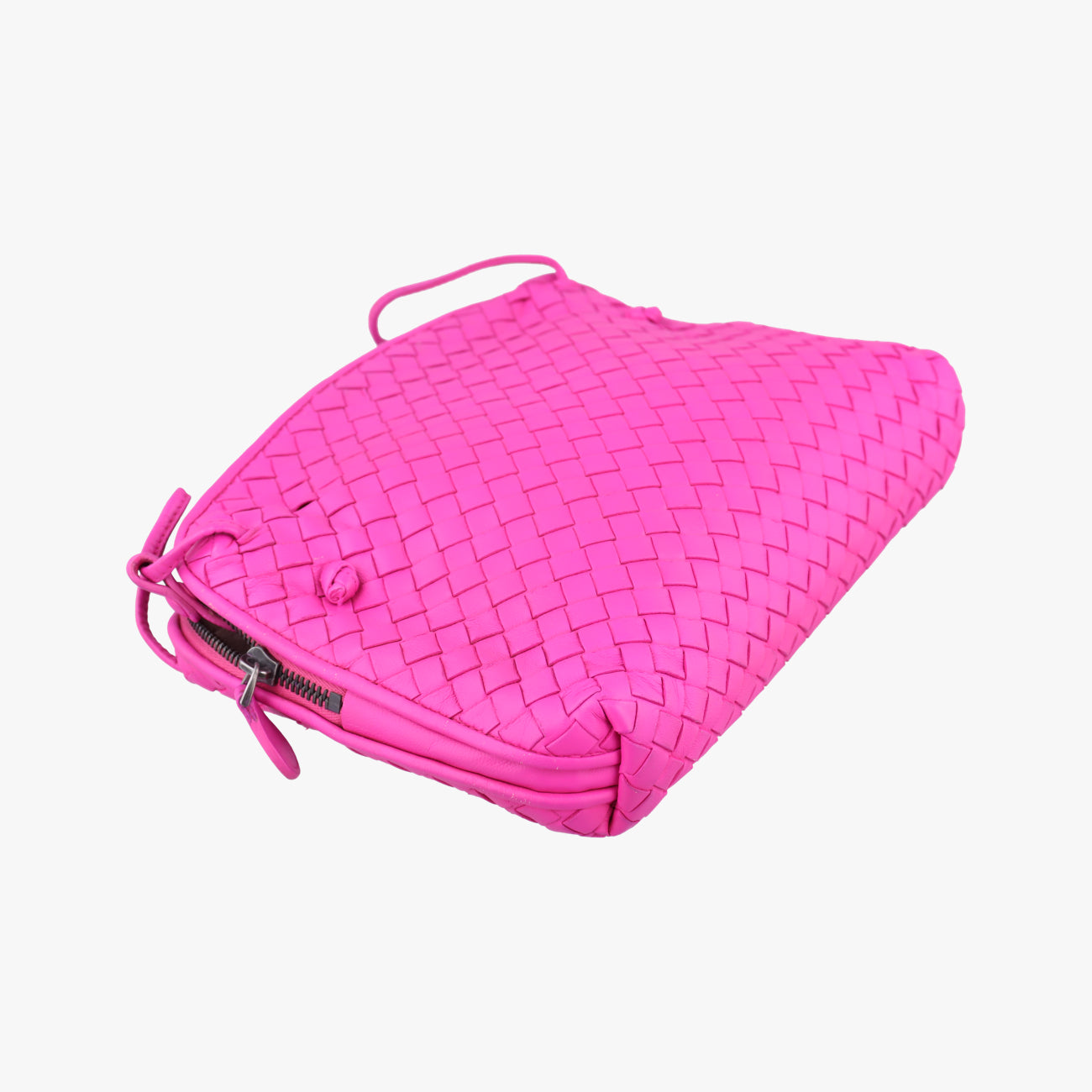 NODINI Intrecciato Rose lambskin B03406395Vノディーニ イントレチャート ローズ レッド ラムスキン B03406395V