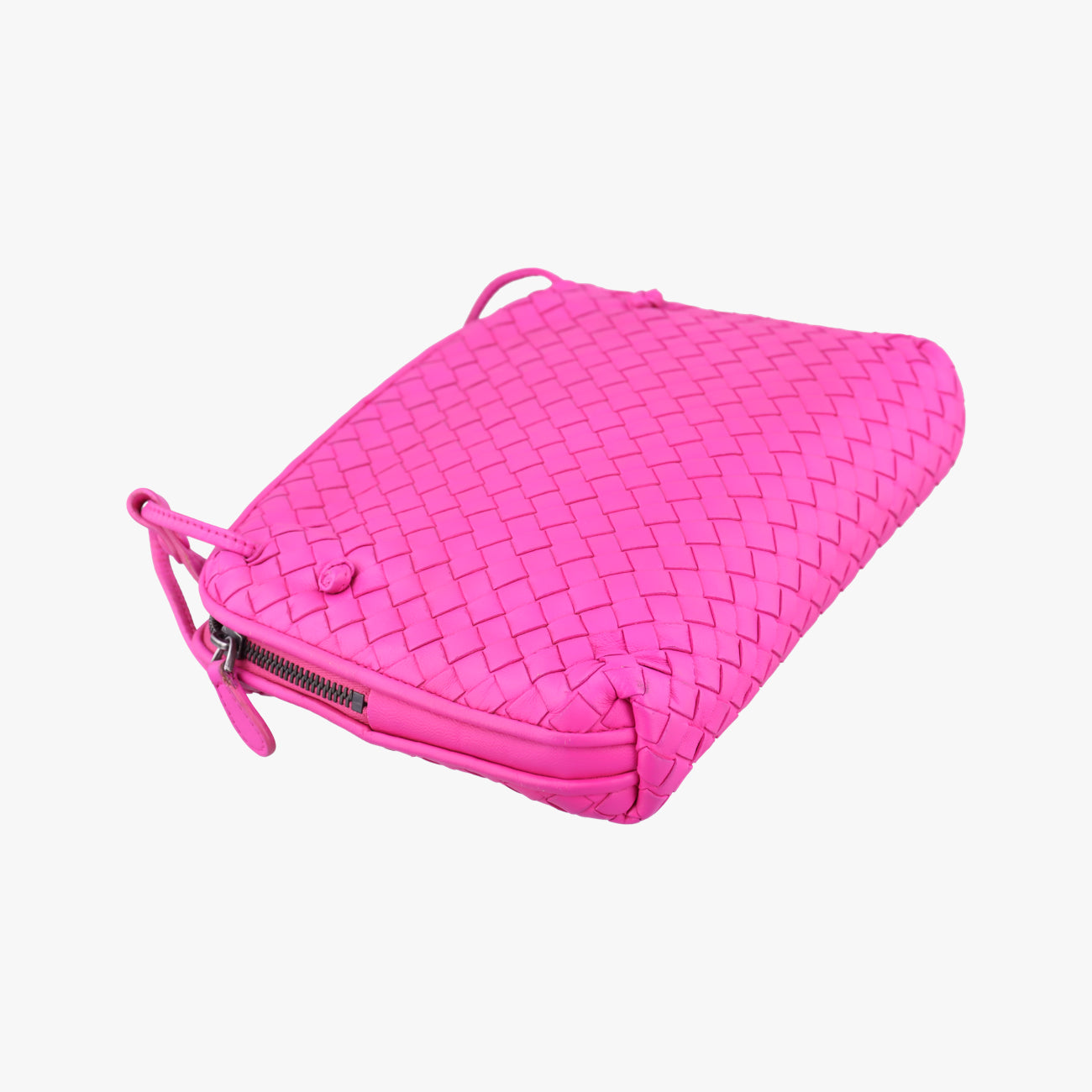 NODINI Intrecciato Rose lambskin B03406395Vノディーニ イントレチャート ローズ レッド ラムスキン B03406395V