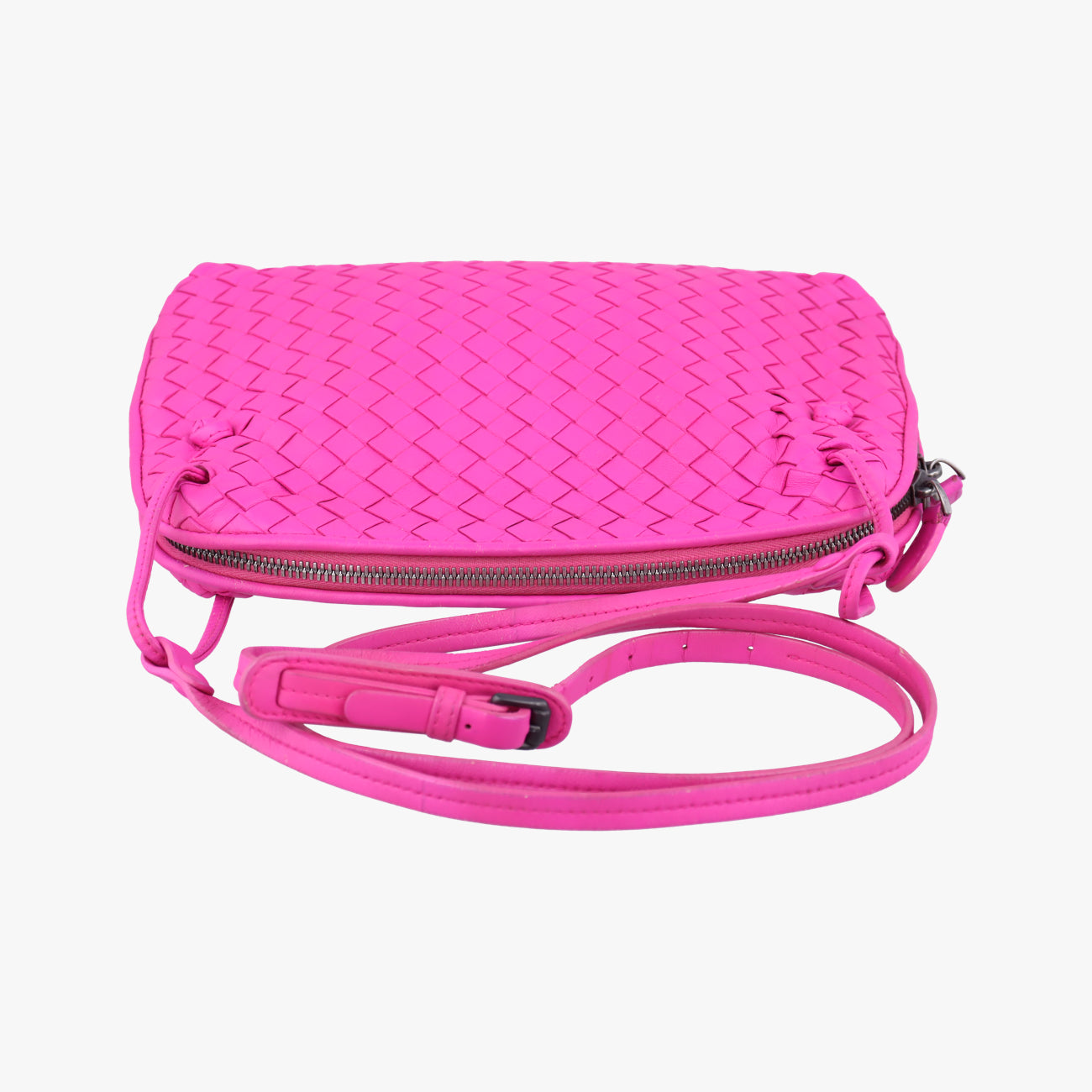 NODINI Intrecciato Rose lambskin B03406395Vノディーニ イントレチャート ローズ レッド ラムスキン B03406395V