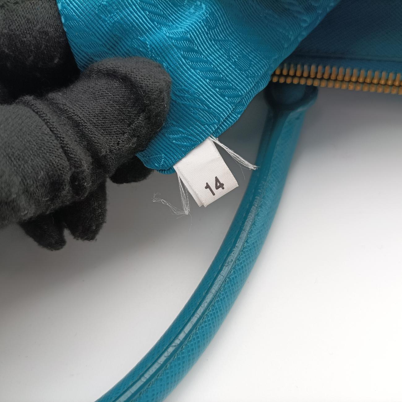 Galleria Blue×Light blue SAFFIANO Leather B2274C 14 IIガレリア ブルー×ライトブルー サフィアーノレザー B2274C 14 II