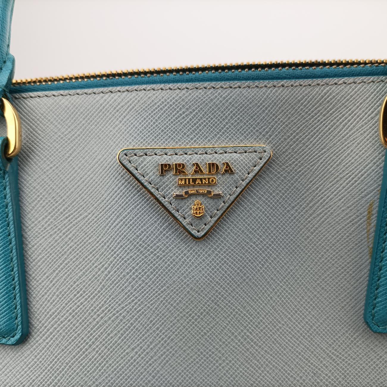 Galleria Blue×Light blue SAFFIANO Leather B2274C 14 IIガレリア ブルー×ライトブルー サフィアーノレザー B2274C 14 II