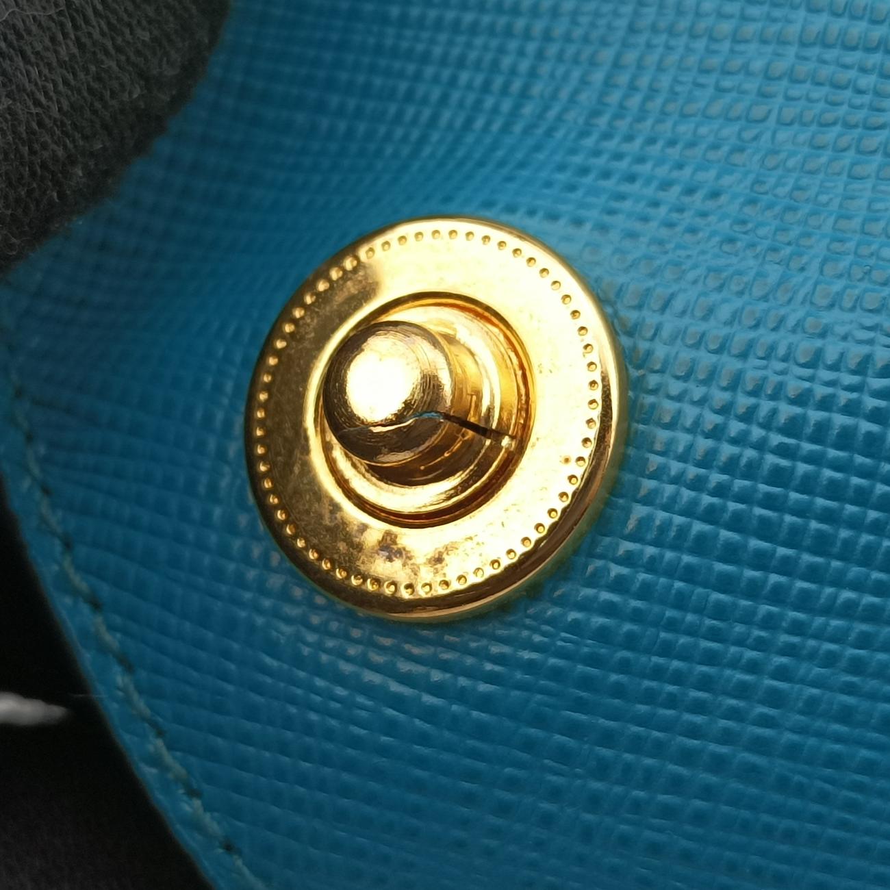 Galleria Blue×Light blue SAFFIANO Leather B2274C 14 IIガレリア ブルー×ライトブルー サフィアーノレザー B2274C 14 II