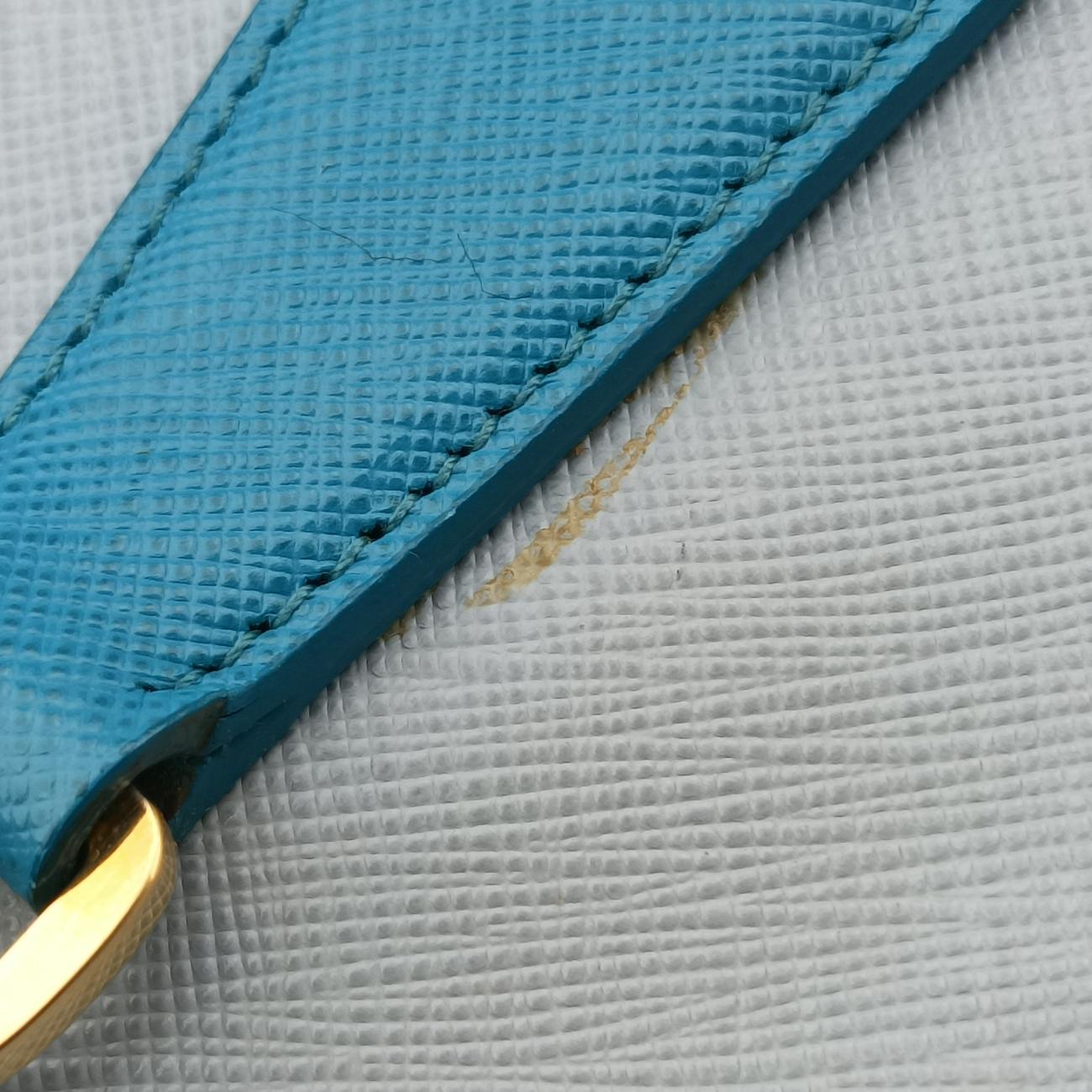 Galleria Blue×Light blue SAFFIANO Leather B2274C 14 IIガレリア ブルー×ライトブルー サフィアーノレザー B2274C 14 II