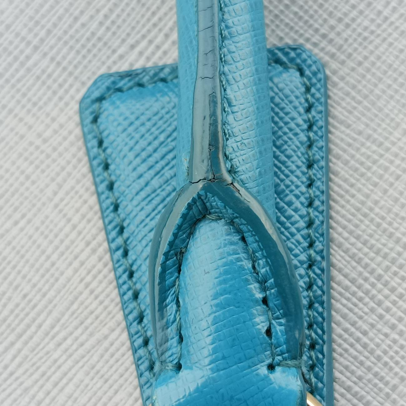 Galleria Blue×Light blue SAFFIANO Leather B2274C 14 IIガレリア ブルー×ライトブルー サフィアーノレザー B2274C 14 II