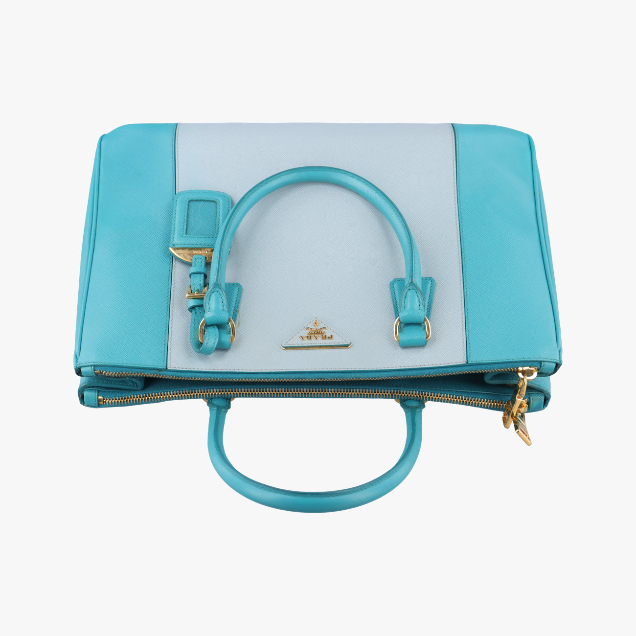 Galleria Blue×Light blue SAFFIANO Leather B2274C 14 IIガレリア ブルー×ライトブルー サフィアーノレザー B2274C 14 II