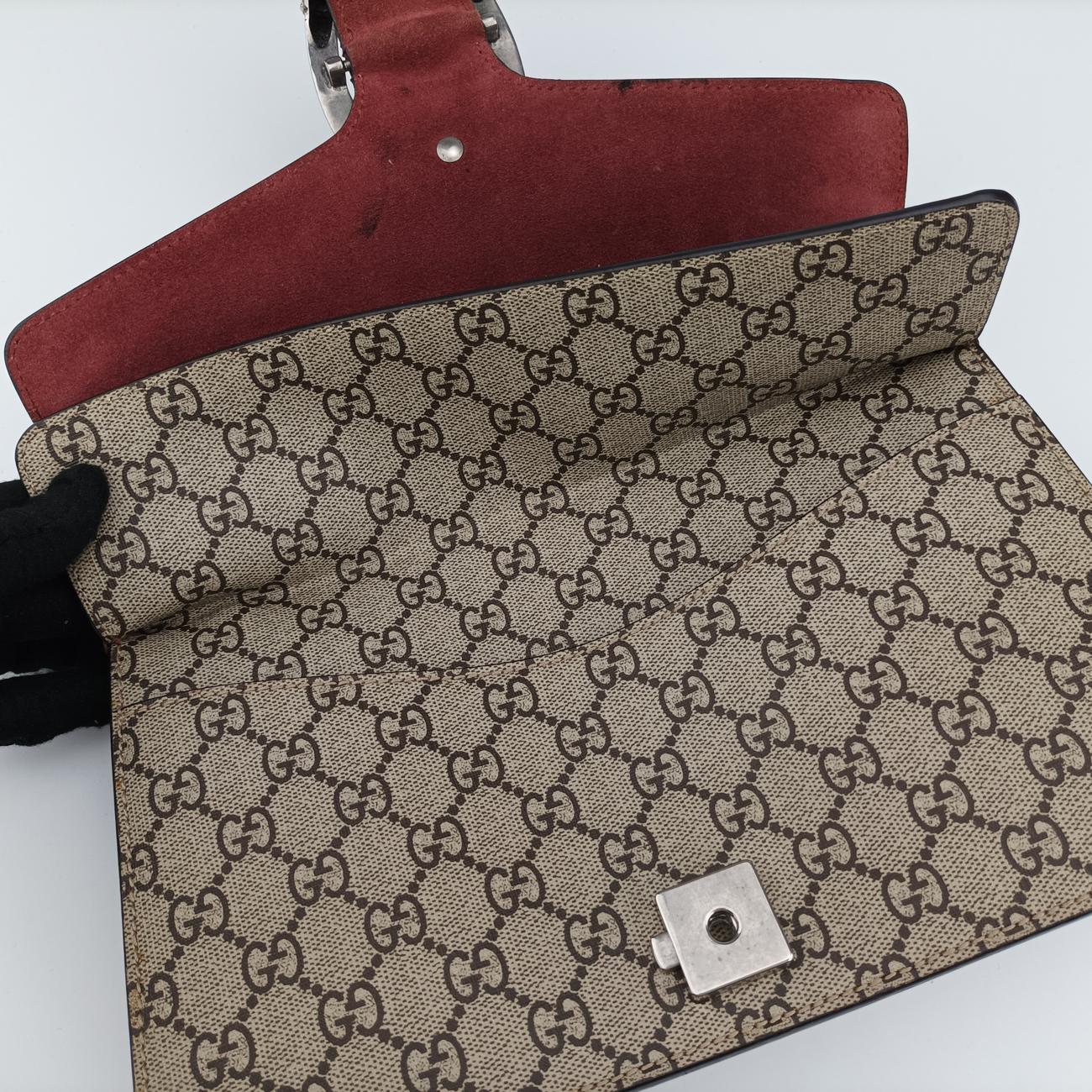 Dionysus BEIGE×RED×Multicolour PVC coated canvas 400249 G025042647ディオニュソス ベージュ×レッド×マルチカラー PVCコーティングキャンバス 400249 G025042647