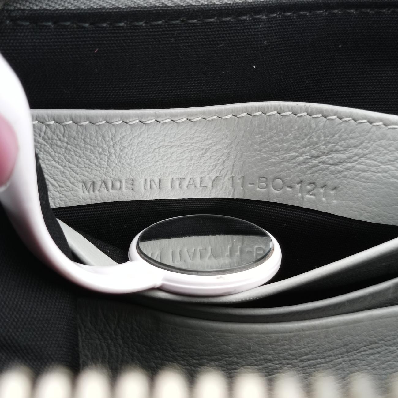 messenger pouch Gray×Multicolour Leather 11-BO-1211メッセンジャーポーチ グレー×マルチカラー レザー 11-BO-1211