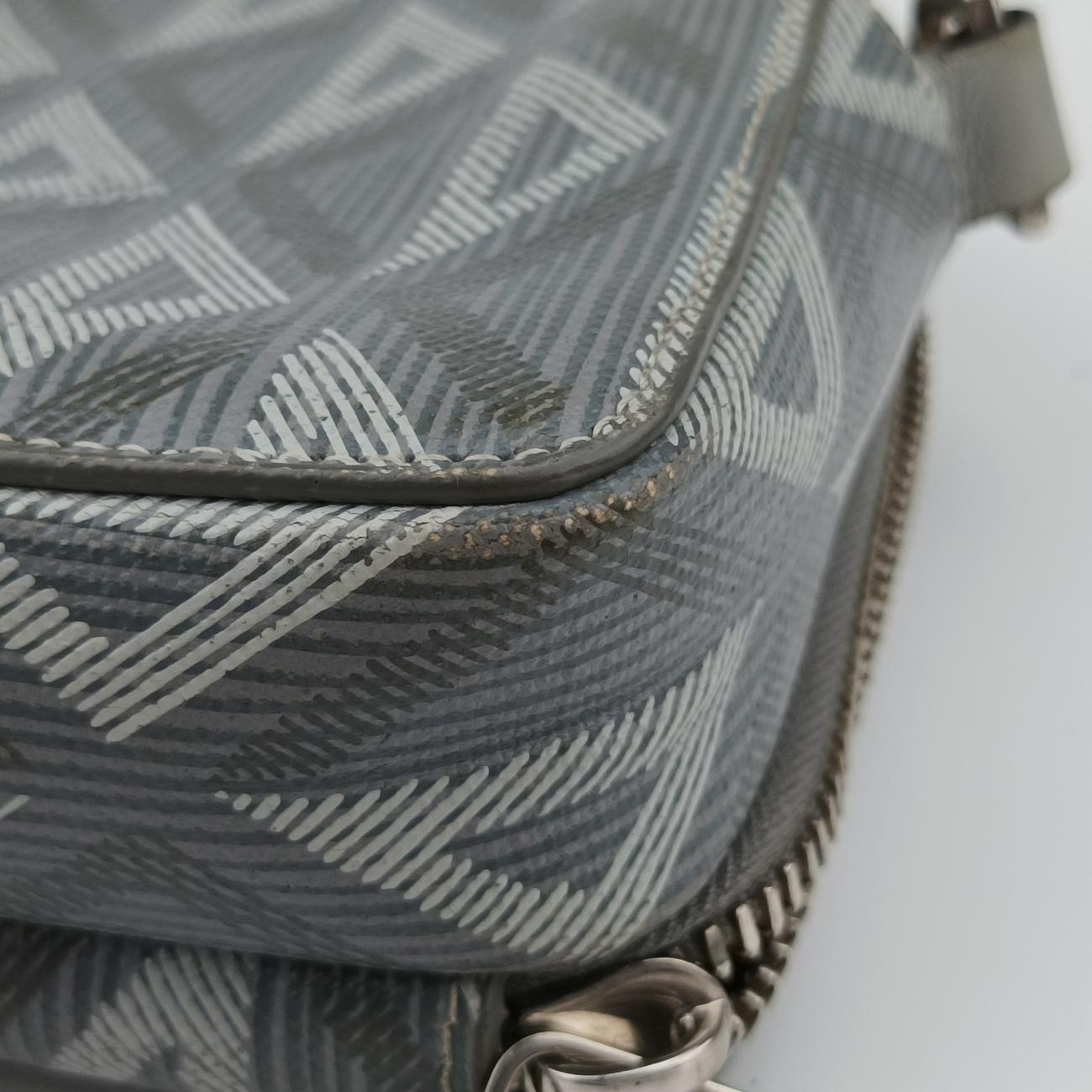 messenger pouch Gray×Multicolour Leather 11-BO-1211メッセンジャーポーチ グレー×マルチカラー レザー 11-BO-1211