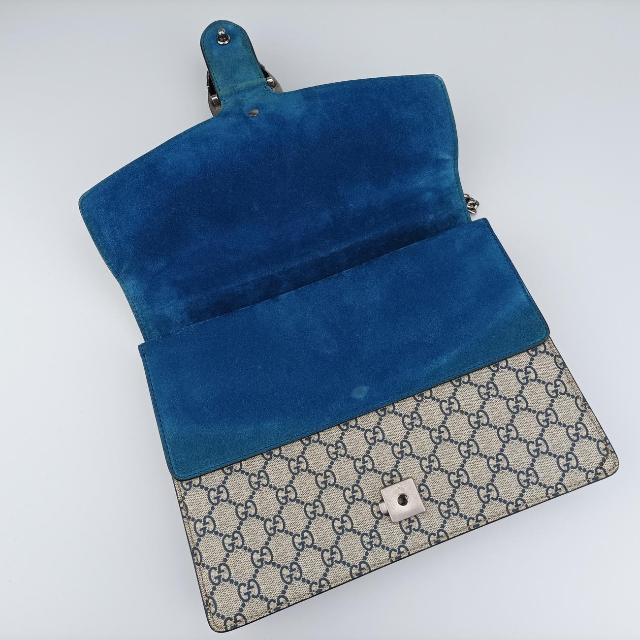 Dionysus Beige×Blue×Multicolour PVC coated canvas 400235 I021329362ディオニュソス ベージュ×ブルー×マルチカラー PVCコーティングキャンバス 400235 I021329362