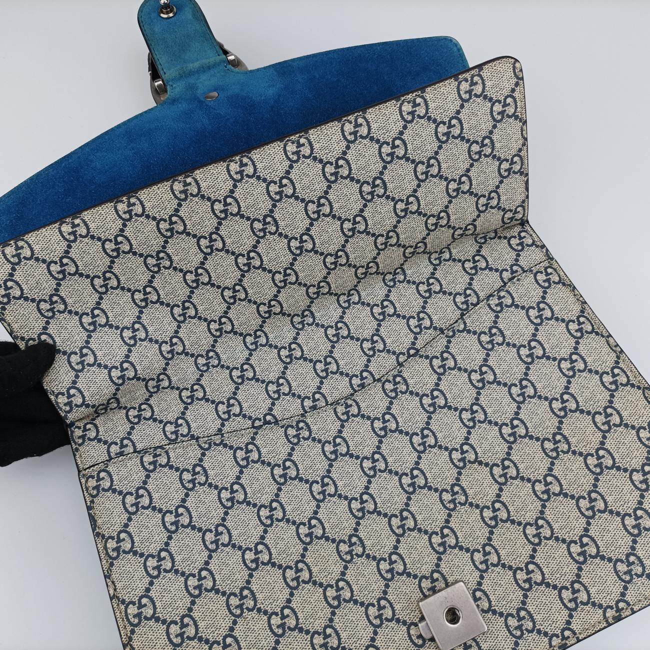 Dionysus Beige×Blue×Multicolour PVC coated canvas 400235 I021329362ディオニュソス ベージュ×ブルー×マルチカラー PVCコーティングキャンバス 400235 I021329362